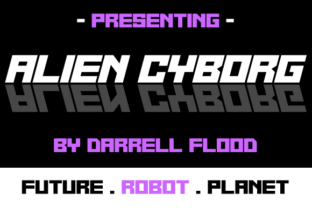 Alien Cyborg Font for Business Branding