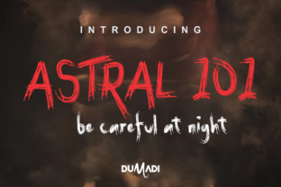 Astral 101: The Spooky Display Font for Horror Marketing