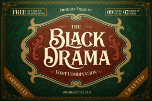 Black Drama Font for Bold Web Design
