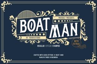 Boatman Font: Vintage Display for Bold Branding