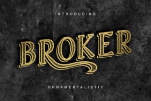 Broker Display Font for Bold Web Headlines
