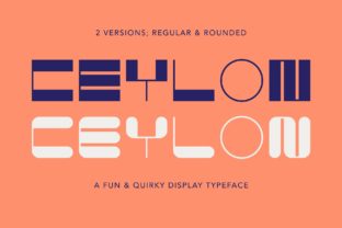 Ceylon: A Quirky Display Font for Small Business Branding