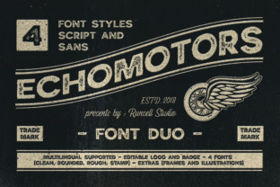 Echomotors Family Font