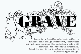 Grave: A Vintage Display Font for Web Design