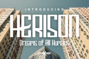 Herison: The Clean Display Font for Modern Branding