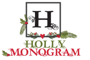 Holly Monogram: A Festive Display Font for Crafters