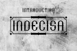 Indecisa: A Vintage Display Font for Creative Projects