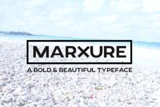 Marxure: A Bold Display Typeface for Modern Makers