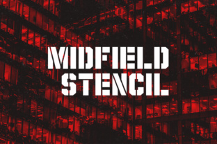 Midfield Stencil Font for Business
