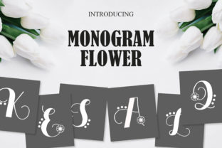 Monogram Flowers: The Elegant Display Font for Crafters