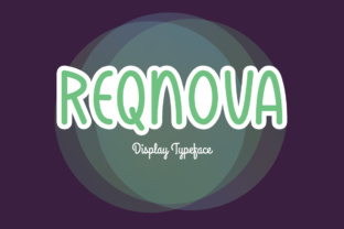 Reqnova: A Cute Display Font for Creative Makers