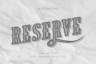 Reserve Font for Elegant Design
