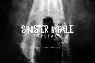 Sinister Impale: A Scary Horror Display Font for Makers