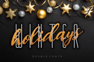 Winter Holidays Duo: A Playful Display Typeface for Web Design