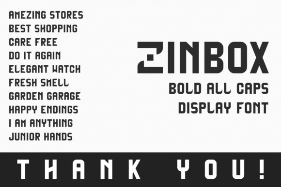 Zinbox Font for Creative Projects